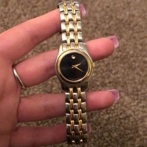 Movado Swiss Museum Two Toned Silver/Gold band